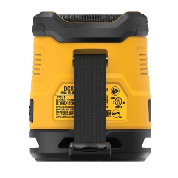 DEWALT DCR009 BÄRBAR BLUETOOTH-HÖGTALARE FÖR BYGGNADEN