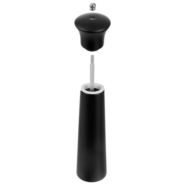Peber- og saltkværn i sort træ 21,5 cm