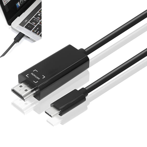 USB-C 3.1 till HDMI-kabel 1,8 m MHL-adapter