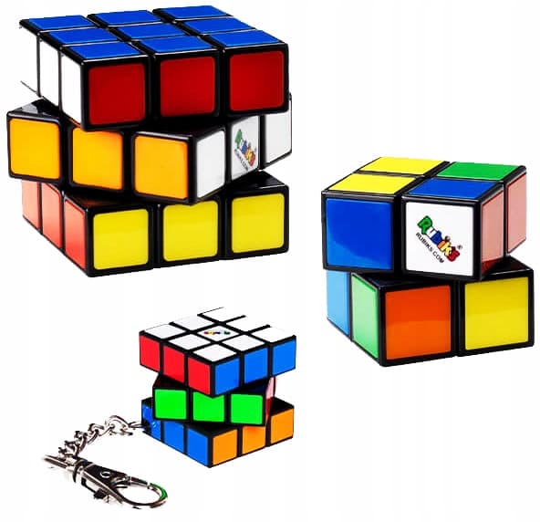 Rubiks puslespil 2x2 3x3 nøglering