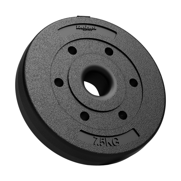 Rebel bituminøs olympisk vægtskive sæt 2x7,5 kg 51 mm hul