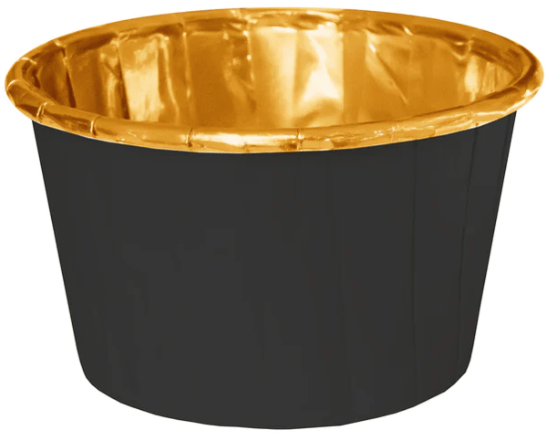 Cupcake-forme Muffins Cupcakes Sort Guld 20