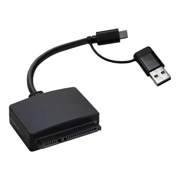 USB eller USB-C 3.0 till SATA-adapter - Extern diskadapter 2,5 tums HDD