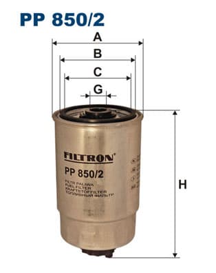 BRÄNSLEFILTER PP8502 FILTRON