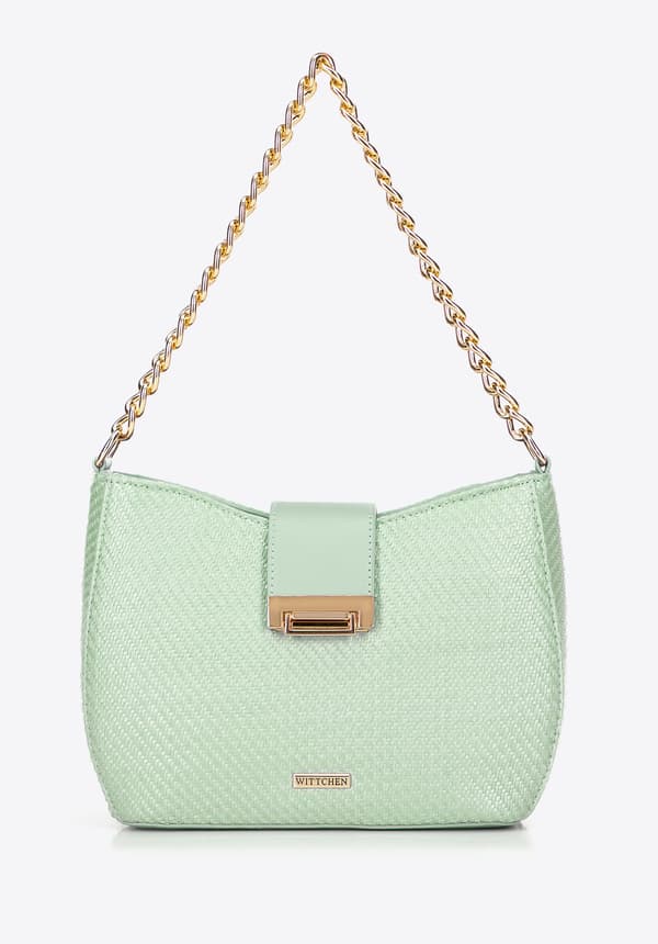 Wittchen dam crossbody-väska vävd grön polypropylen