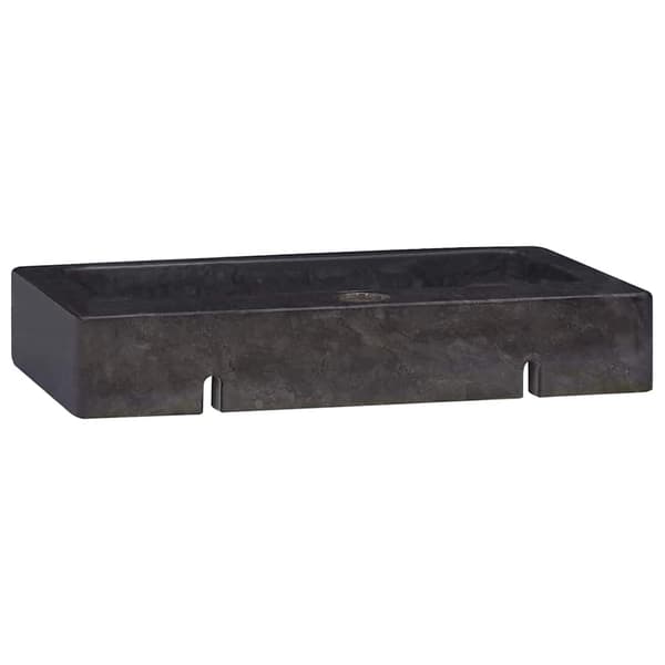 vidaXL vægmonteret håndvask sort 38x24x6,5 cm marmor