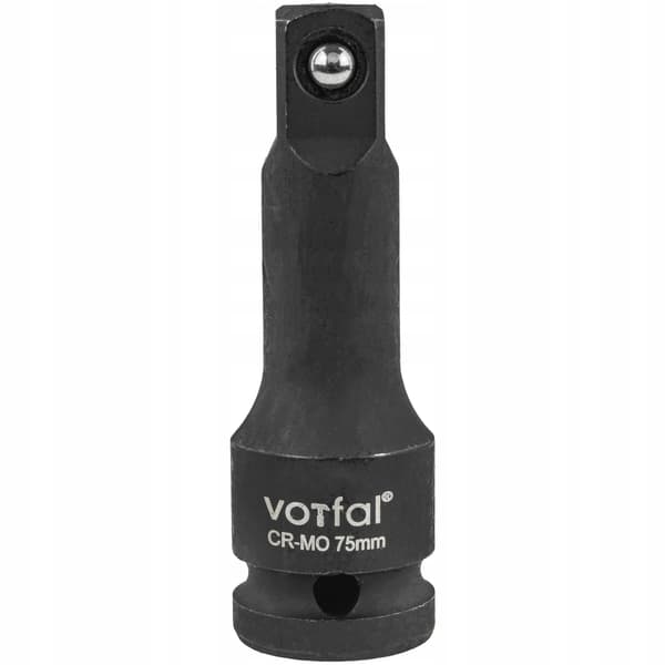Slagforlænger 1/2" 75 mm Slagnøgle Nøglehoved Adapter Stål CR-MO