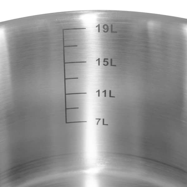 Mega-M PRO grytan låg med lock 23l Ø35cm x h22cm