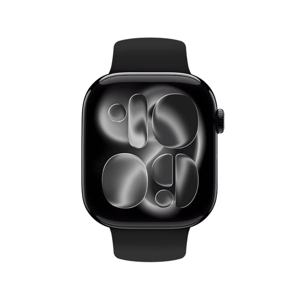 Crong Liquid - Apple Watch-rem 44/45/46/49 mm (sort)
