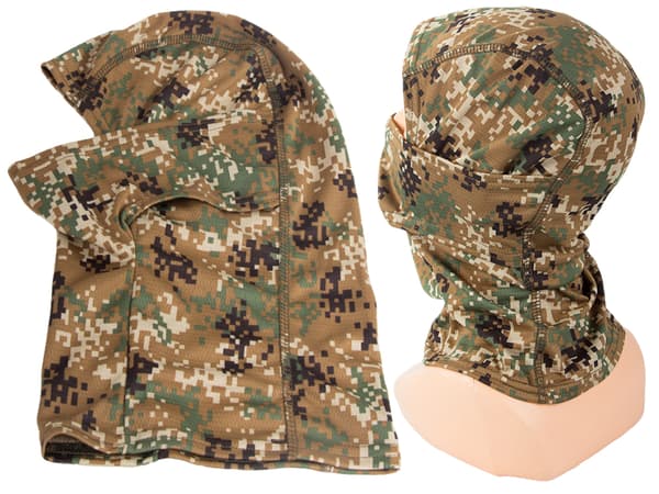 Brun kamouflagebalaclava (500)