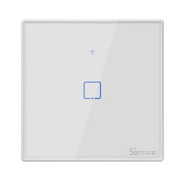 Smart brytare SONOFF TX T2EU1C touchbrytare vit 1 kanal