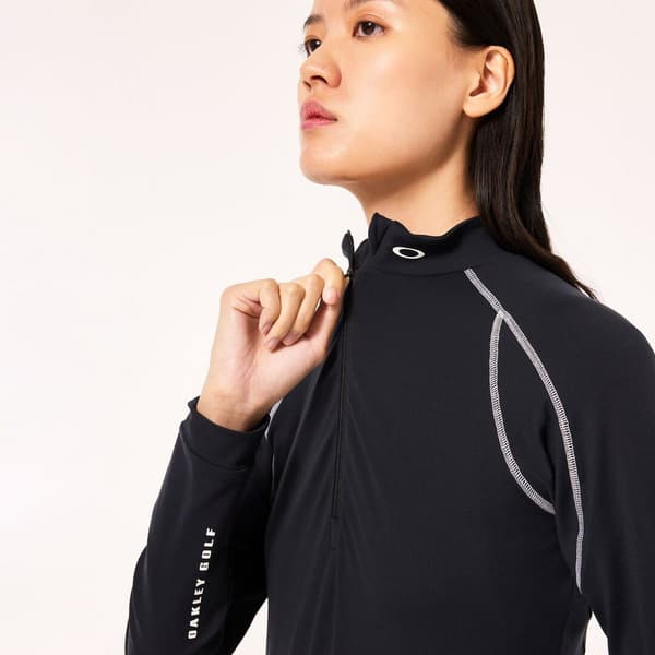 Oakley RIBBED QTR ZIP damer langærmet sort FOA500576-02E r S