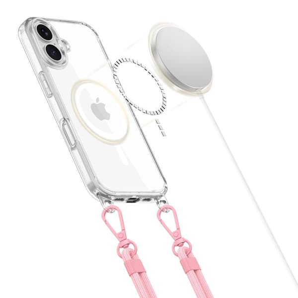 TECH-PROTECT FLEXAIR-KÆDE MAGSAFE IPHONE 16 GRÅ & PINK