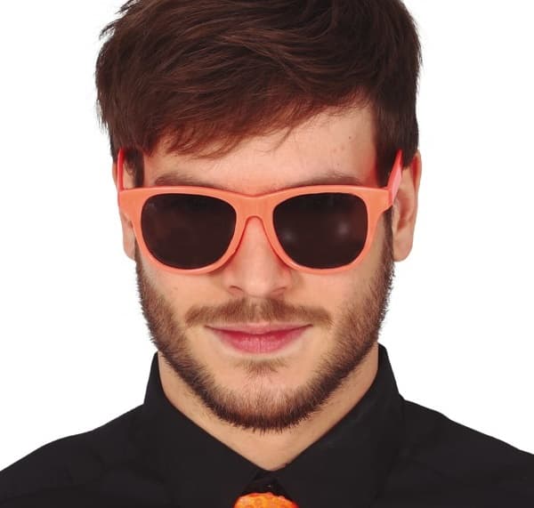 Neonorange solglasögon 80-talet