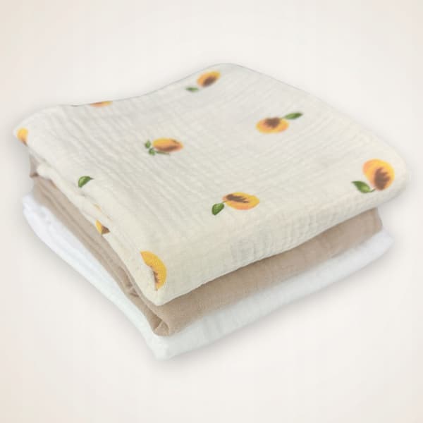 Plumeri Muslin Bleer Sæt med 3 Farver 70x70 cm