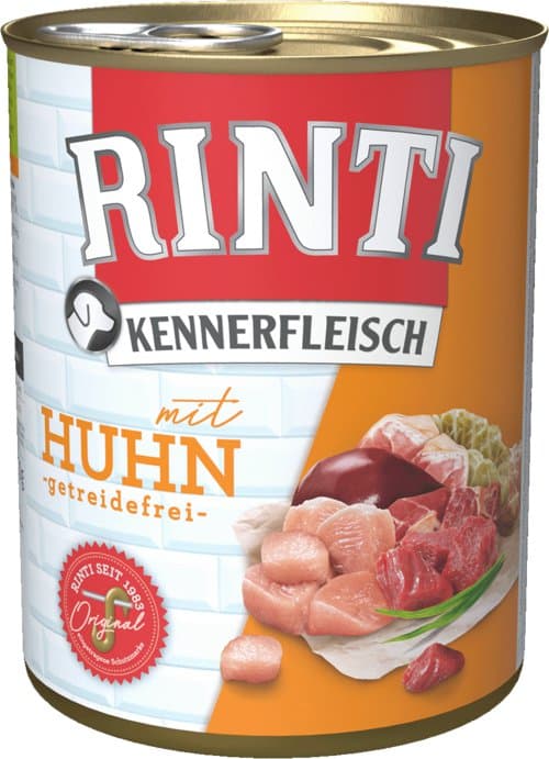 Rinti | Kennerfleisch | 800g burk - Kyckling 800g