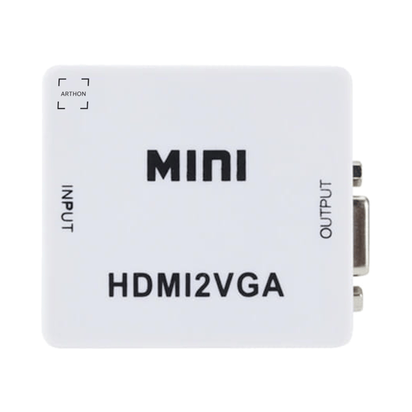 HDMI til VGA konverter med Jack-adapter til billede og lyd