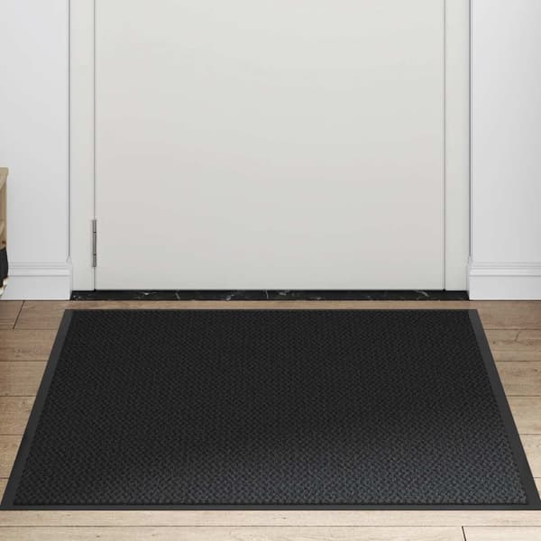 vidaXL dørmåtte sort 90x120 cm