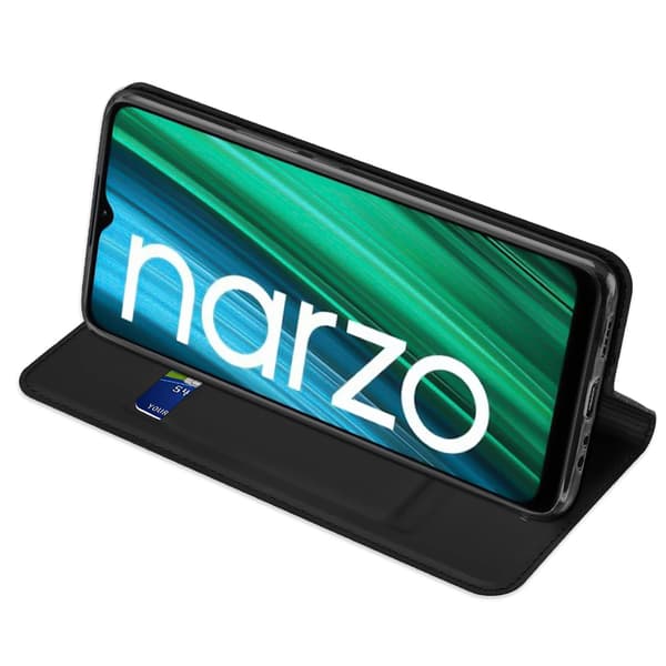 Dux Ducis Skin Pro Holster Cover med Flip til Realme Narzo 50A, Sort