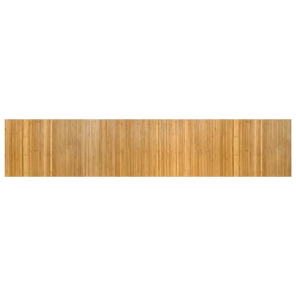 vidaXL Suorakulmainen matto, luonnonvärinen, 60x300 cm, bambu