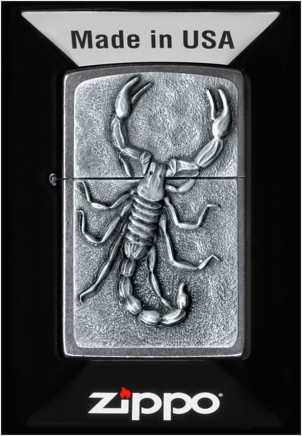 ZIPPO Lighter SCORPION EMBLEM Gavesæt nr. 2