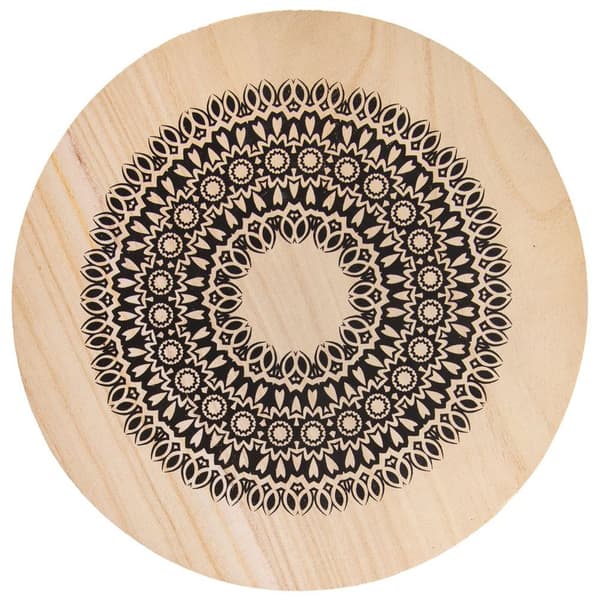 Mandala træunderlag til gryde 20 cm