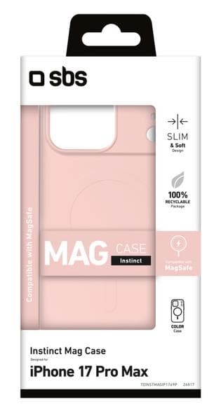 SBS Instinct Mag -kotelo iPhone 17 Pro Maxille - pinkki