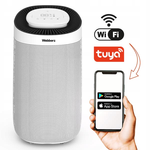 WiFi Timer Avfuktare 12l/24h Webber DEC500 Fuktabsorberare