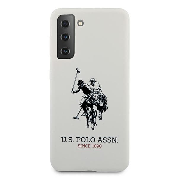 US Polo USHCS21SSLHRWH S21 G991vit/vit silikonlogotyp