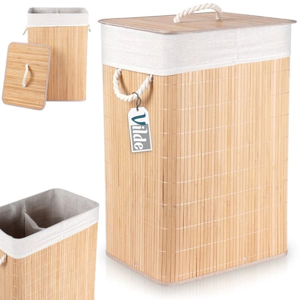 Bambu pyykikori beige 70 l