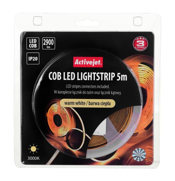 COB LED-nauha 5m lämmin väri IP20
