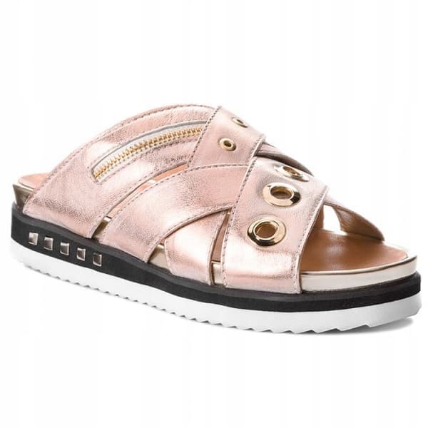 EVA MINGE DAME LÆDER PINK FLIP-FLOPS 36 3W2G1*