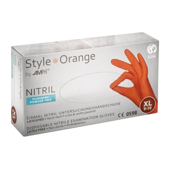 Ampri Style Orange XL Nitrilhandsker 100 stk.