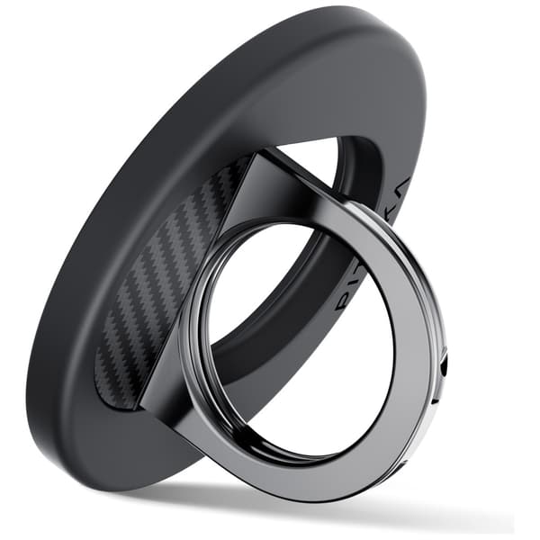 PITAKA MagEZ Grip 3 MagSafe magnetisk telefonholder, sort og grå