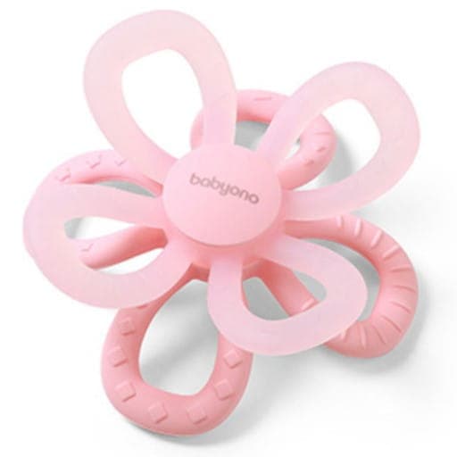 Silikon BLOMMEBIT Rosa Blomma, Babyono