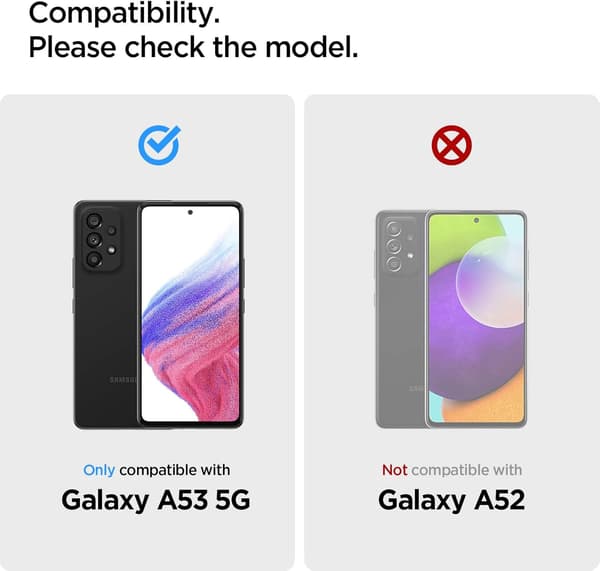 ETUI TIL SAMSUNG GALAXY A53 5G SILIKONE SORT MAT ULTRATYND