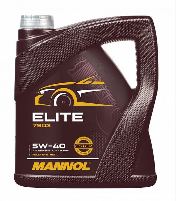 MANNOL MOTOROLJA 4T ELITE 5W40 4L (API SN/CH-4, JASO MA2) SEMISYNTETISK (7903) (4)