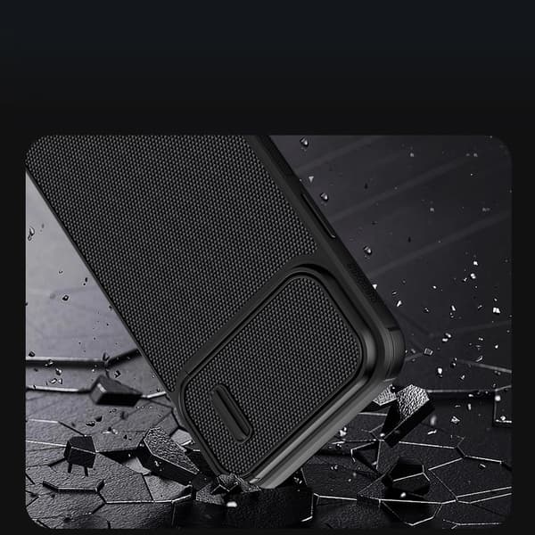 Nillkin Textured S Case iPhone 14 Armored Case med Kameraskydd Svart