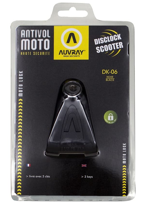 AUVRAY DK06 skivelås - matsort, stiftdiameter 6 mm
