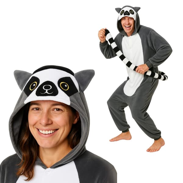 Kigurumi-pyjamas Lemur M: 155 - 165 cm