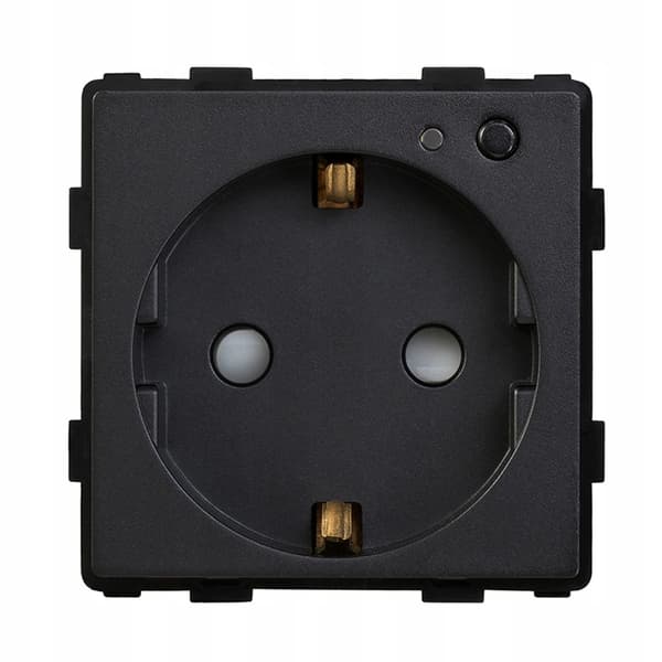 ZigBee TUYA Älypistorasia + RTX-lasikehys musta