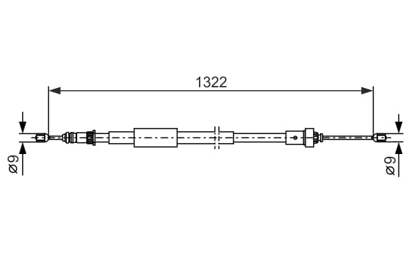 HÅNDBREMSEKABLER 1987482385 BOSCH