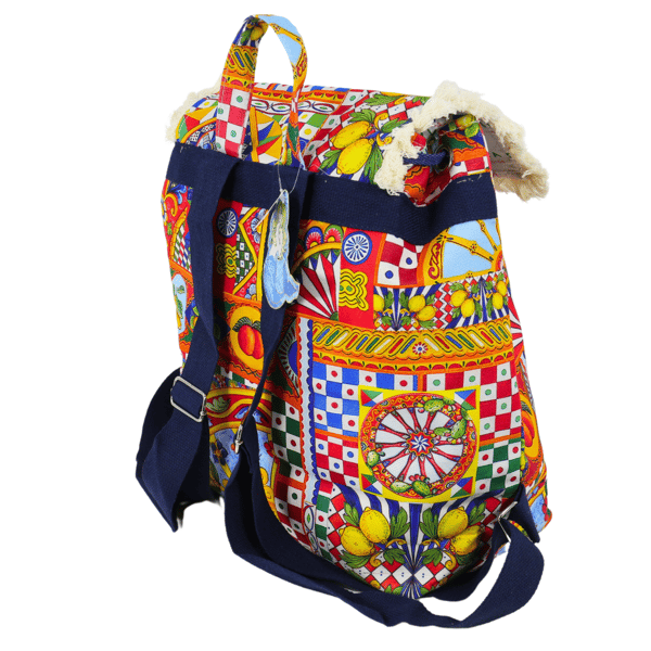 BOHO RYGGSÄCK Citroner Italien 45x40cm