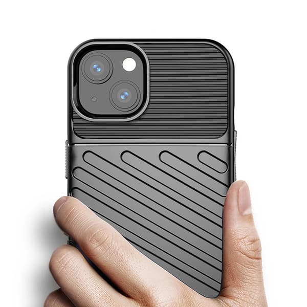 Thunder Case flexibelt armerat skal till iPhone 13 mini blå