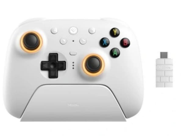 8BitDo Ultimate 2 langaton 2.4G valkoinen ohjain