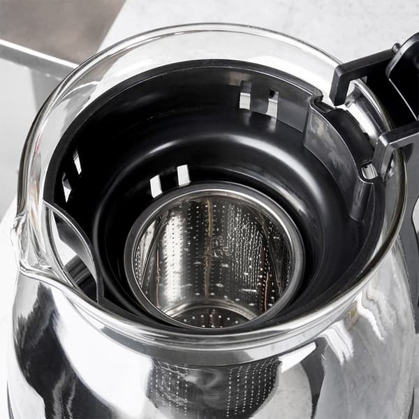 Värmetålig glaskanna med teinfuser 2 liter