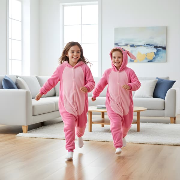Kigurumi-pyjamas med sömmar, 115-125 cm
