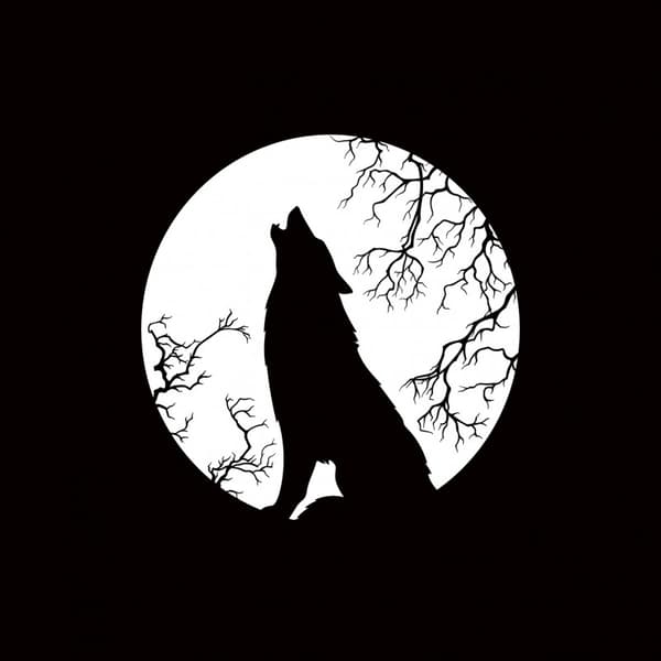 Terningbakke Lone Wolf 22x22cm