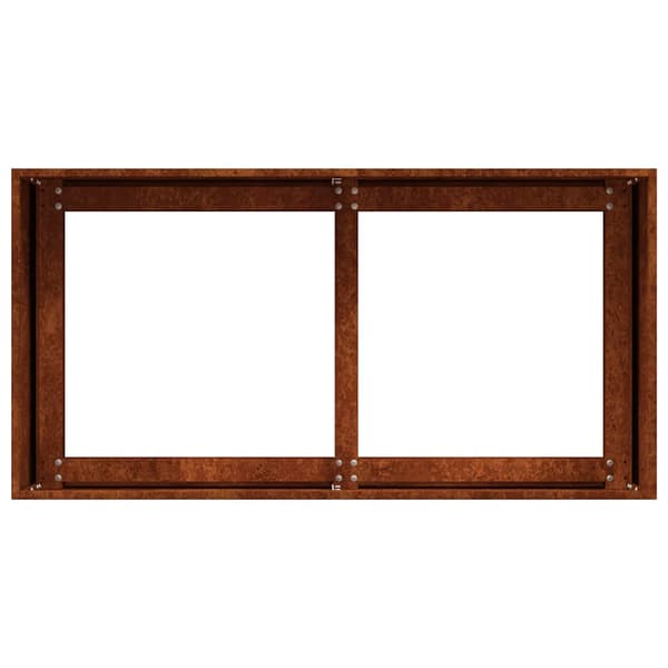 vidaXL rusten urtepotte 80x40x40 cm rustfrit stål