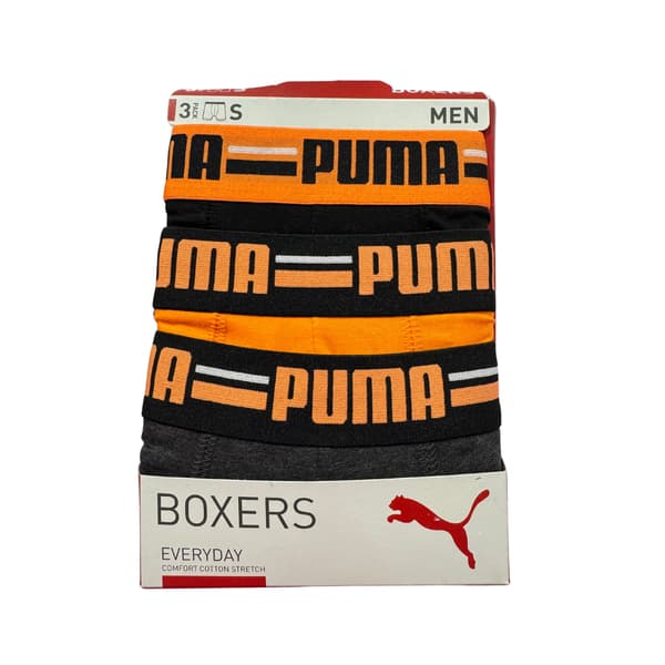 Herrboxershorts Puma BASIC BRAND ELASTIC 3-PACK 93545711 r M